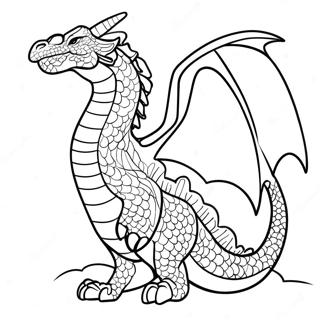 Majestic Seawing Dragon Coloring Page 28744-23030