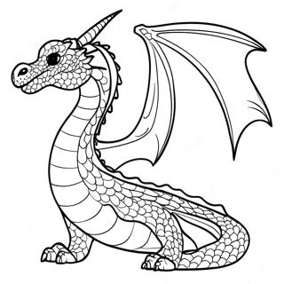 Majestic Seawing Dragon Coloring Page 28744-23031