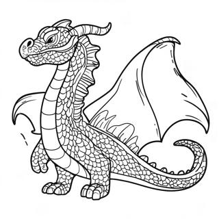 Majestic Seawing Dragon Coloring Page 28744-23032