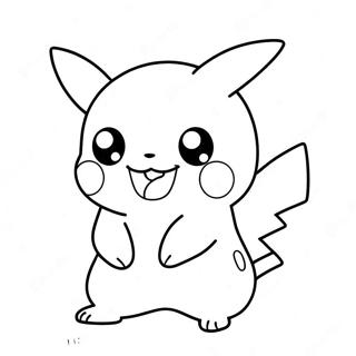 Cute Chibi Pikachu Coloring Page 28754-23045