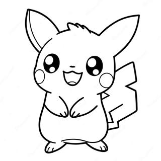 Cute Chibi Pikachu Coloring Page 28754-23046