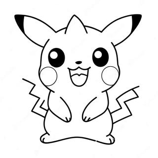 Cute Chibi Pikachu Coloring Page 28754-23047