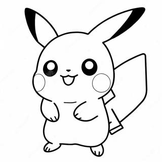 Cute Chibi Pikachu Coloring Page 28754-23048