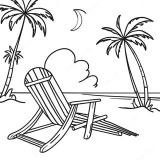 Colorful Dominican Republic Beach Scene Coloring Page 28764-23056