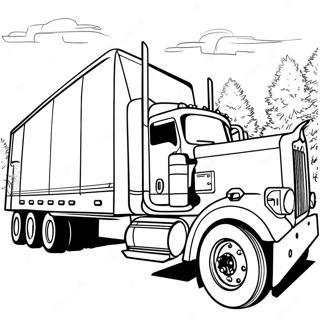 Classic Kenworth Truck Coloring Page 28794-23093