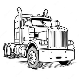 Classic Kenworth Truck Coloring Page 28794-23096