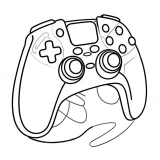 Futuristic Ps5 Controller Coloring Page 28814-23086