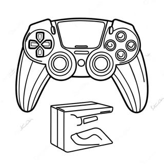 Futuristic Ps5 Controller Coloring Page 28814-23087