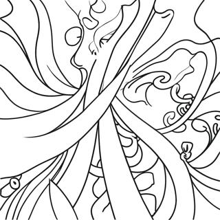 Colorful Satin Ribbons Coloring Page 28864-23132