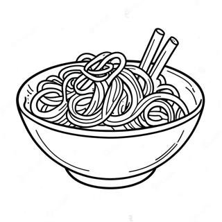 Spaghetti Bowl Coloring Page 28873-23134