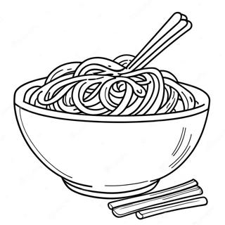 Spaghetti Bowl Coloring Page 28873-23136