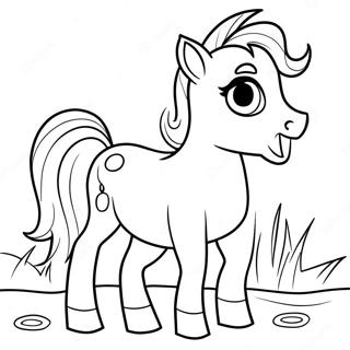 Cute Colt Foal Coloring Page 28884-23147