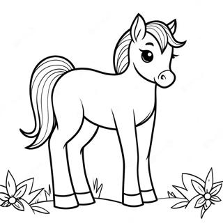 Cute Colt Foal Coloring Page 28884-23148