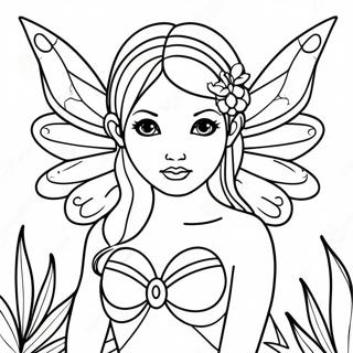 Dark Fairy With Enchanted Wings Coloring Page 28903-23161