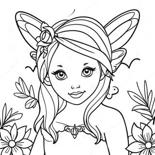 Dark Fairy With Enchanted Wings Coloring Page 28903-23162