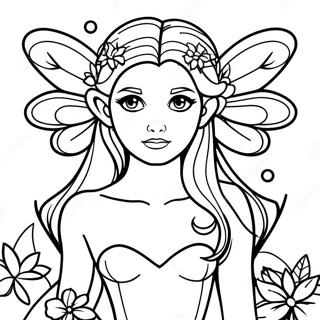 Dark Fairy With Enchanted Wings Coloring Page 28903-23164