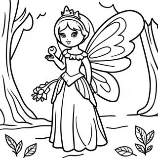 Dark Fairy Coloring Pages