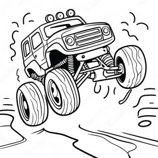 Rc Car Racing Through Mud Coloring Page 28913-23171