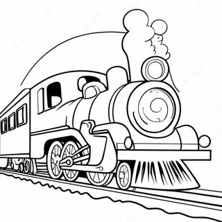 Christmas Train Coloring Page 28923-23173