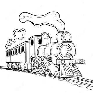 Christmas Train Coloring Page 28923-23174