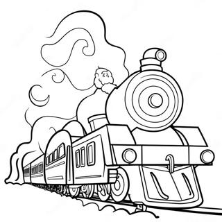 Christmas Train Coloring Page 28923-23176