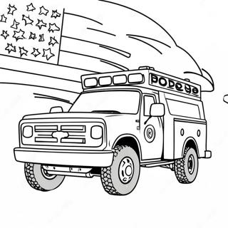 911 Emergency Vehicle Coloring Page 28933-23182