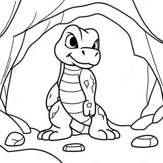 Onix In A Rocky Cave Coloring Page 28944-23194