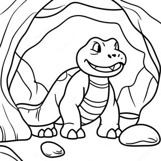 Onix In A Rocky Cave Coloring Page 28944-23195