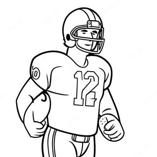 Notre Dame Football Player Coloring Page 28954-23197