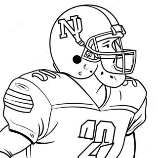 Notre Dame Football Player Coloring Page 28954-23199