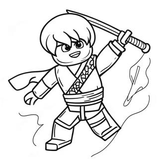 Nya Ninjago In Action Coloring Page 28964-23206