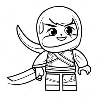 Nya Ninjago In Action Coloring Page 28964-23208