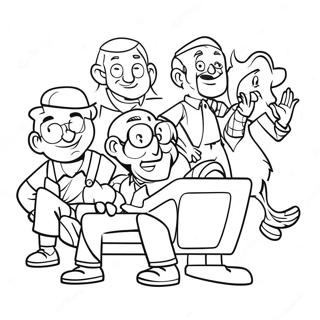 Whimsical Adventures In Odyssey Characters Coloring Page 28984-23225