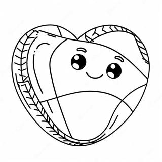 I Love Softball Coloring Page 28993-23230