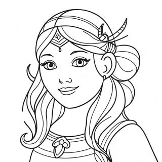 Fantasy Girl Coloring Pages