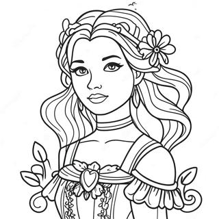 Fantasy Girl Coloring Page 29003-23240