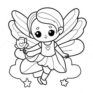 Magical Fairy Girl Coloring Page 29004-23241