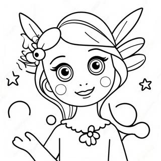 Magical Fairy Girl Coloring Page 29004-23243