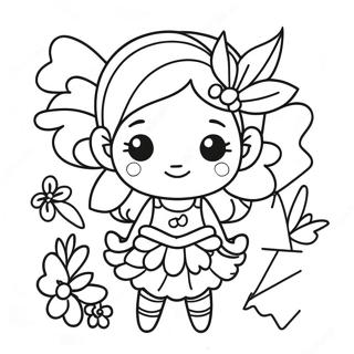 Magical Fairy Girl Coloring Page 29004-23244