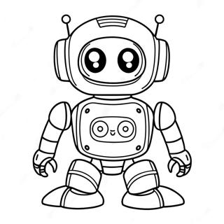 Cute Ai Robot Coloring Page 29014-23250