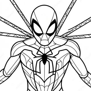 Iron Spider Coloring Page 29023-23253