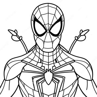 Iron Spider Coloring Page 29023-23255