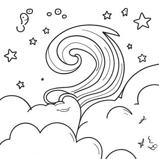 Night Sky For Adults Coloring Pages