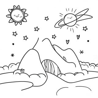 Night Sky Coloring Page 29033-23259