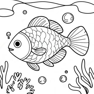 Colorful Fish Swimming In Coral Reef Coloring Page 29044-23272