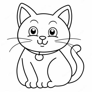 Cartoon Cat Coloring Pages