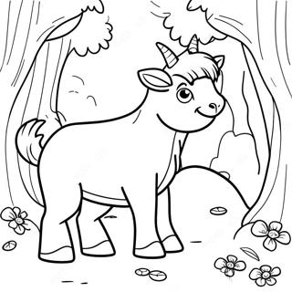 Adventure Of The 3 Billy Goats Gruff Coloring Page 29104-23317