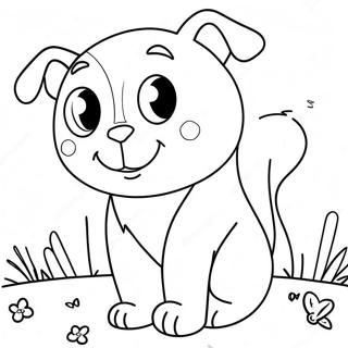 Fun Animal Vector Coloring Page 29124-23333