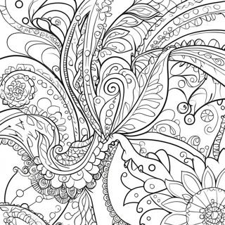 Paisley Pattern Coloring Page 29133-23340