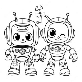 Mighty Math Robot Team Umizoomi Coloring Page 29154-23358